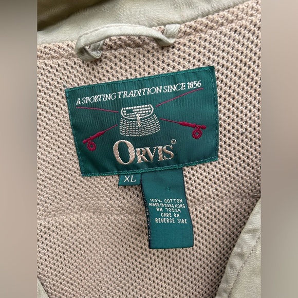 Vintage Orvis Hunting Vest Mens Sz XL Outdoor Safari Multi Pocket Utility Travel - Picture 3 of 8